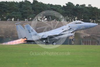 World © Octane Photographic Ltd. RAF Lakenheath operations 16th November 2015, USAF (United States Air Force) 48th Fighter Wing “Statue of Liberty Wing” 493 Fighter Squadron “The Grim Reapers”, McDonnell Douglas F-15C Eagle LN 86-178. Digital Ref : 1469CB1D4193