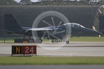 World © Octane Photographic Ltd. RAF Lakenheath operations 16th November 2015, USAF (United States Air Force) 48th Fighter Wing “Statue of Liberty Wing” 494 Fighter Squadron “Panthers”, McDonnell Douglas F-15E Strike Eagle LN 01-2004. Digital Ref : 1469CB7D0288