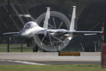 World © Octane Photographic Ltd. RAF Lakenheath operations 16th November 2015, USAF (United States Air Force) 48th Fighter Wing “Statue of Liberty Wing” 494 Fighter Squadron “Panthers”, McDonnell Douglas F-15E Strike Eagle LN 98-132. Digital Ref : 1469CB7D0319