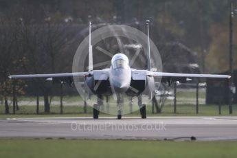 World © Octane Photographic Ltd. RAF Lakenheath operations 16th November 2015, USAF (United States Air Force) 48th Fighter Wing “Statue of Liberty Wing” 494 Fighter Squadron “Panthers”, McDonnell Douglas F-15E Strike Eagle LN 91-602. Digital Ref : 1469CB7D0361