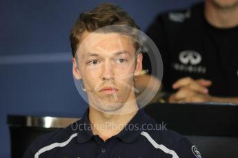 World © Octane Photographic Ltd. F1 Austrian GP FIA Drivers’ Press Conference, Red Bull Ring, Spielberg, Austria. Thursday 30th June 2016. Scuderia Toro Rosso – Daniil Kvyat. Digital Ref :1596LB1D4980