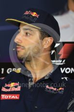 World © Octane Photographic Ltd. F1 Austrian GP FIA Drivers’ Press Conference, Red Bull Ring, Spielberg, Austria. Thursday 30th June 2016. Red Bull Racing – Daniel Ricciardo . Digital Ref :1596LB1D4985