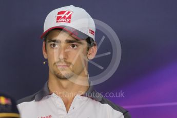 World © Octane Photographic Ltd. F1 Austrian GP FIA Drivers’ Press Conference, Red Bull Ring, Spielberg, Austria. Thursday 30th June 2016. Haas F1 Team - Esteban Gutierrez. Digital Ref :1596LB1D5005