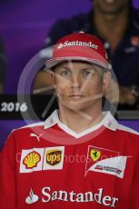 World © Octane Photographic Ltd. F1 Austrian GP FIA Drivers’ Press Conference, Red Bull Ring, Spielberg, Austria. Thursday 30th June 2016. Scuderia Ferrari – Kimi Raikkonen. Digital Ref :1596LB1D5017