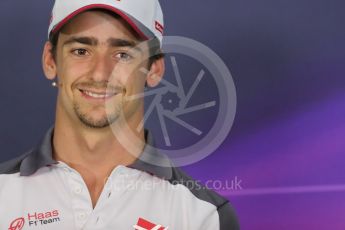 World © Octane Photographic Ltd. F1 Austrian GP FIA Drivers’ Press Conference, Red Bull Ring, Spielberg, Austria. Thursday 30th June 2016. Haas F1 Team - Esteban Gutierrez. Digital Ref :1596LB1D5039