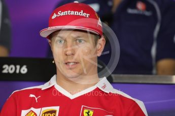 World © Octane Photographic Ltd. F1 Austrian GP FIA Drivers’ Press Conference, Red Bull Ring, Spielberg, Austria. Thursday 30th June 2016. Scuderia Ferrari – Kimi Raikkonen. Digital Ref :1596LB1D5135