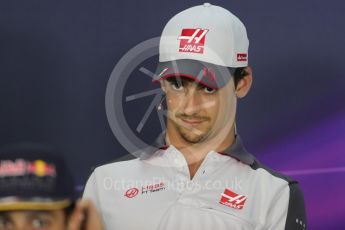 World © Octane Photographic Ltd. F1 Austrian GP FIA Drivers’ Press Conference, Red Bull Ring, Spielberg, Austria. Thursday 30th June 2016. Haas F1 Team - Esteban Gutierrez. Digital Ref :1596LB1D5151