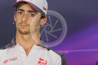 World © Octane Photographic Ltd. F1 Austrian GP FIA Drivers’ Press Conference, Red Bull Ring, Spielberg, Austria. Thursday 30th June 2016. Haas F1 Team - Esteban Gutierrez. Digital Ref :1596LB1D5196