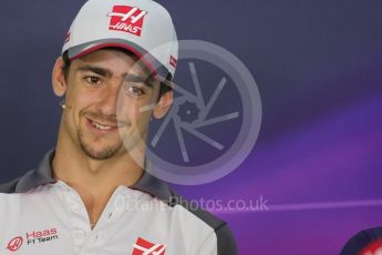 World © Octane Photographic Ltd. F1 Austrian GP FIA Drivers’ Press Conference, Red Bull Ring, Spielberg, Austria. Thursday 30th June 2016. Haas F1 Team - Esteban Gutierrez. Digital Ref :1596LB1D5229