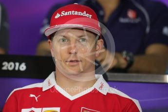 World © Octane Photographic Ltd. F1 Austrian GP FIA Drivers’ Press Conference, Red Bull Ring, Spielberg, Austria. Thursday 30th June 2016. Scuderia Ferrari – Kimi Raikkonen. Digital Ref :1596LB1D5245