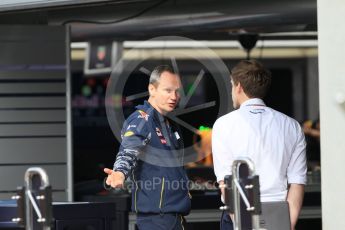 World © Octane Photographic Ltd. Red Bull Racing. Thursday 30th June 2016, F1 Austrian GP Pit Lane, Red Bull Ring, Spielberg, Austria. Digital Ref : 1594CB1D1414