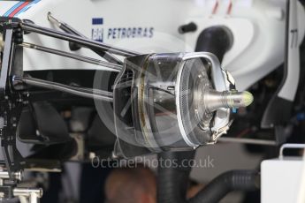 World © Octane Photographic Ltd. Williams Martini Racing, Williams Mercedes FW38. Thursday 30th June 2016, F1 Austrian GP Pit Lane, Red Bull Ring, Spielberg, Austria. Digital Ref : 1594CB1D1417