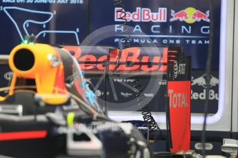 World © Octane Photographic Ltd. Red Bull Racing RB12. Thursday 30th June 2016, F1 Austrian GP Pit Lane, Red Bull Ring, Spielberg, Austria. Digital Ref : 1594CB1D1429