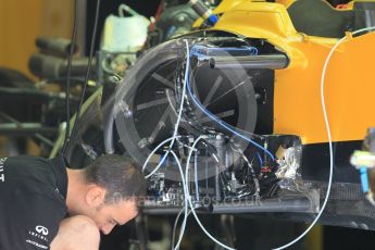 World © Octane Photographic Ltd. Renault Sport F1 Team RS16. Thursday 30th June 2016, F1 Austrian GP Pit Lane, Red Bull Ring, Spielberg, Austria. Digital Ref : 1594CB1D1450