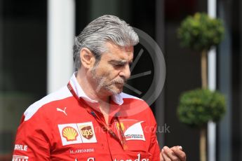 World © Octane Photographic Ltd. Scuderia Ferrari Team Boss - Maurizio Arrivabene. Thursday 30th June 2016, F1 Austrian GP Paddock, Red Bull Ring, Spielberg, Austria. Digital Ref : 1594CB1D1598
