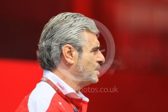 World © Octane Photographic Ltd. Scuderia Ferrari Team Boss - Maurizio Arrivabene. Thursday 30th June 2016, F1 Austrian GP Paddock, Red Bull Ring, Spielberg, Austria. Digital Ref : 1594CB1D1608