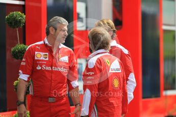 World © Octane Photographic Ltd. Scuderia Ferrari Team Boss - Maurizio Arrivabene. Thursday 30th June 2016, F1 Austrian GP Paddock, Red Bull Ring, Spielberg, Austria. Digital Ref : 1594CB1D1640