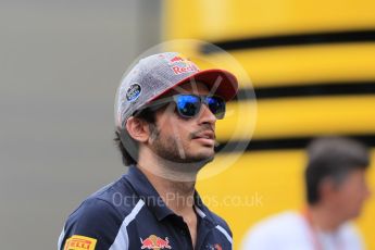 World © Octane Photographic Ltd. Scuderia Toro Rosso STR11 – Carlos Sainz. Thursday 30th June 2016, F1 Austrian GP Paddock, Red Bull Ring, Spielberg, Austria. Digital Ref :1594CB1D1730