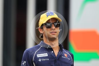 World © Octane Photographic Ltd. Scuderia Toro Rosso STR11 – Carlos Sainz. Thursday 30th June 2016, F1 Austrian GP Paddock, Red Bull Ring, Spielberg, Austria. Digital Ref :1594CB1D1763