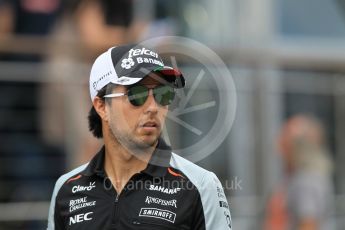 World © Octane Photographic Ltd. Sahara Force India VJM09 - Sergio Perez. Thursday 30th June 2016, F1 Austrian GP Paddock, Red Bull Ring, Spielberg, Austria. Digital Ref :1594CB1D1781