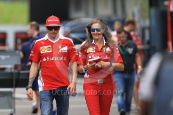 World © Octane Photographic Ltd. Scuderia Ferrari SF16-H – Kimi Raikkonen. Thursday 30th June 2016, F1 Austrian GP Paddock, Red Bull Ring, Spielberg, Austria. Digital Ref :1594CB1D1802