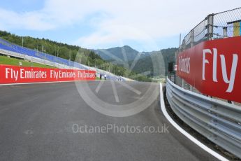 World © Octane Photographic Ltd. Exit of pit lane. Thursday 30th June 2016, F1 Austrian GP, Red Bull Ring, Spielberg, Austria. Digital Ref : 1594CB5D2397