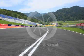 World © Octane Photographic Ltd. Exit of pitlane at turn 1. Thursday 30th June 2016, F1 Austrian GP, Red Bull Ring, Spielberg, Austria. Digital Ref :