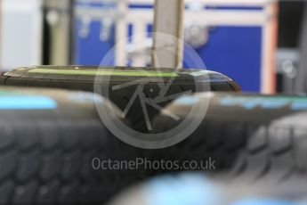 World © Octane Photographic Ltd. Pirelli wet and intermediate tyres. Thursday 30th June 2016, F1 Austrian GP Paddock, Red Bull Ring, Spielberg, Austria. Digital Ref :1594CB5D2516