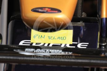 World © Octane Photographic Ltd. Renault Sport F1 Team RS16. Thursday 30th June 2016, F1 Austrian GP Pit Lane. Red Bull Ring, Spielberg, Austria. Digital Ref : 1594LB1D0173