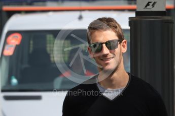 World © Octane Photographic Ltd. Haas F1 Team VF-16 – Romain Grosjean. Thursday 30th June 2016, F1 Austrian GP Paddock, Red Bull Ring, Spielberg, Austria. Digital Ref : 1594LB1D0228