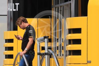 World © Octane Photographic Ltd. Renault Sport F1 Team Jack Clark - Renault Sport Academy. Thursday 30th June 2016, F1 Austrian GP Paddock, Red Bull Ring, Spielberg, Austria. Digital Ref : 1594LB1D0231