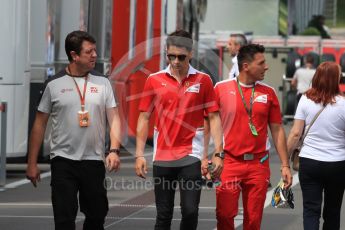 World © Octane Photographic Ltd. Charles Leclerc - Scuderia Ferrari academy. Thursday 30th June 2016, F1 Austrian GP Paddock, Red Bull Ring, Spielberg, Austria. Digital Ref : 1594LB1D0250