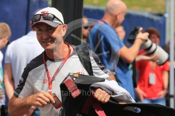 World © Octane Photographic Ltd. Haas F1 Team. Thursday 30th June 2016, F1 Austrian GP Paddock, Red Bull Ring, Spielberg, Austria. Digital Ref : 1594LB1D0263