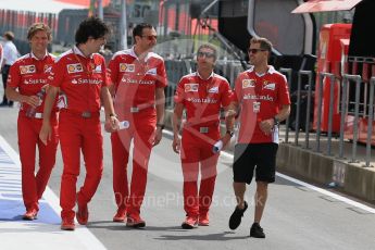 World © Octane Photographic Ltd. Scuderia Ferrari – Sebastian Vettel. Thursday 30th June 2016, F1 Austrian GP Pit Lane, Red Bull Ring, Spielberg, Austria. Digital Ref : 1594LB1D4914