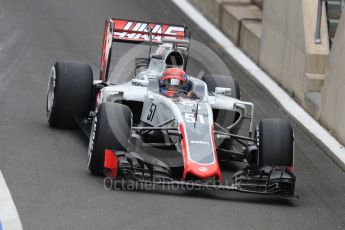 World © Octane Photographic Ltd. Haas F1 Team VF-16 Development driver - Santino Ferrucci. Tuesday 12th July 2016, F1 In-season testing, Silverstone UK. Digital Ref :1618LB1D7086