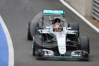 World © Octane Photographic Ltd. Mercedes AMG Petronas W07 Hybrid – Esteban Ocon. Tuesday 12th July 2016, F1 In-season testing, Silverstone UK. Digital Ref :1618LB1D7106