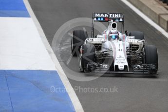 World © Octane Photographic Ltd. Williams Martini Racing, Williams Mercedes FW38 – Alex Lynn. Tuesday 12th July 2016, F1 In-season testing, Silverstone UK. Digital Ref :1618LB1D7169