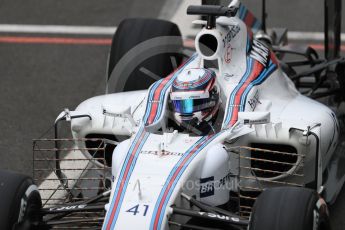 World © Octane Photographic Ltd. Williams Martini Racing, Williams Mercedes FW38 – Alex Lynn. Tuesday 12th July 2016, F1 In-season testing, Silverstone UK. Digital Ref :1618LB1D7183