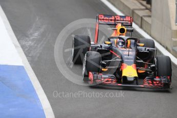 World © Octane Photographic Ltd. Red Bull Racing RB12 with halo cockpit protection device – Pierre Gasly. Tuesday 12th July 2016, F1 In-season testing, Silverstone UK. Digital Ref :1618LB1D7231