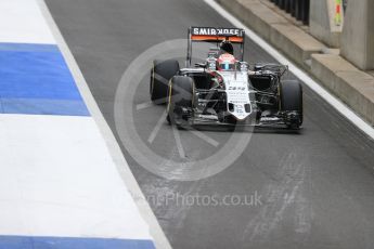 World © Octane Photographic Ltd. Sahara Force India VJM09 - Nikita Mazepin. Tuesday 12th July 2016, F1 In-season testing, Silverstone UK. Digital Ref :1618LB1D7281