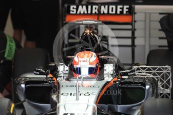 World © Octane Photographic Ltd. Sahara Force India VJM09 - Nikita Mazepin. Tuesday 12th July 2016, F1 In-season testing, Silverstone UK. Digital Ref :1618LB1D7417