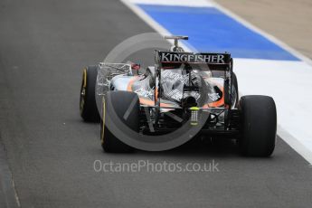 World © Octane Photographic Ltd. Sahara Force India VJM09 - Nikita Mazepin. Tuesday 12th July 2016, F1 In-season testing, Silverstone UK. Digital Ref :1618LB1D7453