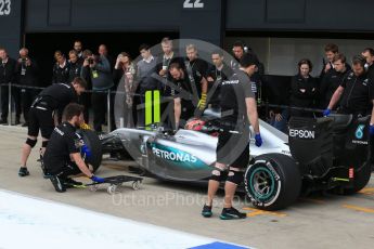World © Octane Photographic Ltd. Mercedes AMG Petronas W07 Hybrid – Esteban Ocon. Tuesday 12th July 2016, F1 In-season testing, Silverstone UK. Digital Ref :1618LB1D9114