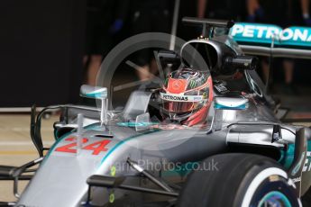 World © Octane Photographic Ltd. Mercedes AMG Petronas W07 Hybrid – Esteban Ocon. Tuesday 12th July 2016, F1 In-season testing, Silverstone UK. Digital Ref :1618LB1D9204