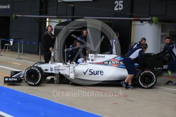 World © Octane Photographic Ltd. Williams Martini Racing, Williams Mercedes FW38 – Alex Lynn. Tuesday 12th July 2016, F1 In-season testing, Silverstone UK. Digital Ref :1618LB1D9282