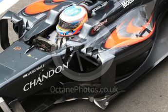 World © Octane Photographic Ltd. McLaren Honda MP4-31 – Fernando Alonso. Tuesday 12th July 2016, F1 In-season testing, Silverstone UK. Digital Ref : 1618LB1D9326