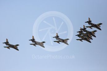 World © Octane Photographic Ltd. UAE Al Fursan (The Knights) Air Display Team – Aermacchi MB-339A. Saturday 26th November 2016, F1 Abu Dhabi GP - Yas Marina circuit, Abu Dhabi. Digital Ref :