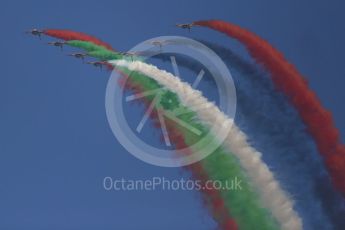 World © Octane Photographic Ltd. UAE Al Fursan (The Knights) Air Display Team – Aermacchi MB-339A. Saturday 26th November 2016, F1 Abu Dhabi GP - Yas Marina circuit, Abu Dhabi. Digital Ref :