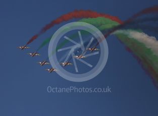 World © Octane Photographic Ltd. UAE Al Fursan (The Knights) Air Display Team – Aermacchi MB-339A. Saturday 26th November 2016, F1 Abu Dhabi GP - Yas Marina circuit, Abu Dhabi. Digital Ref :