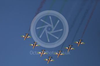 World © Octane Photographic Ltd. UAE Al Fursan (The Knights) Air Display Team – Aermacchi MB-339A. Saturday 26th November 2016, F1 Abu Dhabi GP - Yas Marina circuit, Abu Dhabi. Digital Ref :